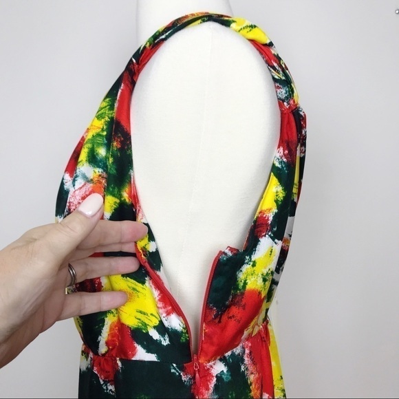 Paula Hian Designer Silk Dress One Shoulder 4 NWT - Picture 6 of 8